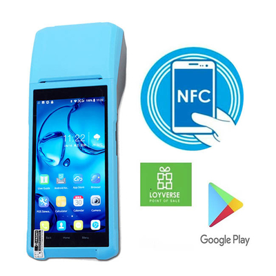 4 Çekirdekli Android 8.1 El Tipi Kablosuz Akıllı POS Makinesi Terminali 8G 16G
