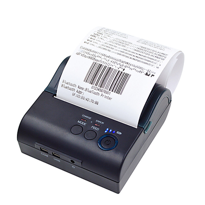 Barkod Qr Kod Baskı için 80mm 3 inç Etiket Bluetooth Mini Termal Yazıcı