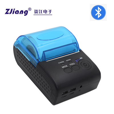Zijiang 58mm Küçük Seyahat Kablosuz Yazıcı Android IOS Taşınabilir Wifi Yazıcı