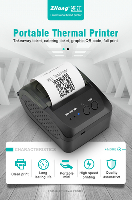 Android IOS POS Makbuzu için 58mm USB Termal Mini Bluetooth Yazıcı