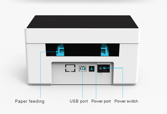 Taşınabilir Bluetooth Konşimento Termal 4 İnç Etiket Yazıcısı USB LAN ZJ9220