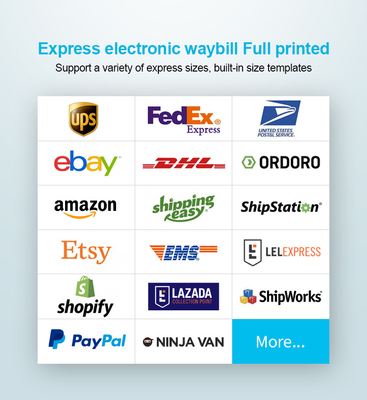 Usps Paketleri için Kablosuz Bluetooth Nakliye Etiket Yazıcısı 4x6 203DPI