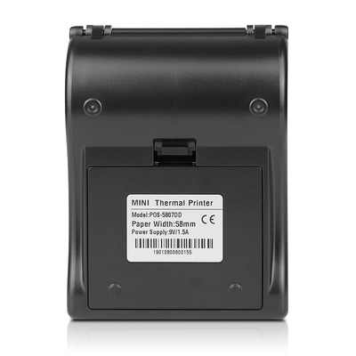 QR Kod Makbuz Baskısı için 58mm Kablosuz Taşınabilir Yazıcılar Termal Yazıcı Bluetooth Mini