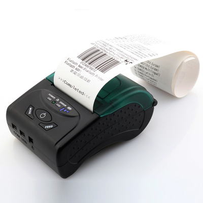 QR Kod Makbuz Baskısı için 58mm Kablosuz Taşınabilir Yazıcılar Termal Yazıcı Bluetooth Mini