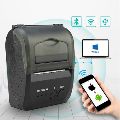 Mobil Mini Bluetooth Termal Yazıcı 58mm Bilet Fişi Barkod Baskısı