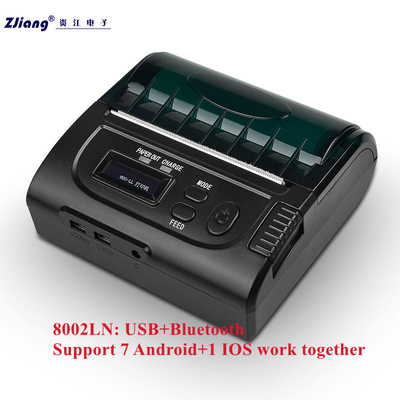 Android için Taşınabilir Bluetooth 3 İnç 80mm Termal Makbuz Yazıcısı Kablosuz