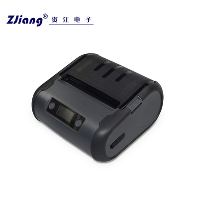 TSPL CPCL Siyah Taşınabilir 80mm 3 İnç Etiket Yazıcısı 6x4 Bluetooth